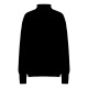 Oversize kasjmirgenser i sort