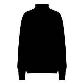 Oversize kasjmirgenser i sort