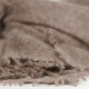Strikket kasjmirskjerf i naturfarget taupe