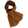 Brunt twillvevd pashmina skjerf