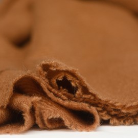 Brunt twillvevd pashmina skjerf
