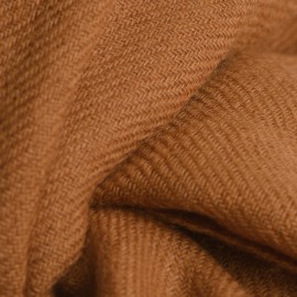 Brunt twillvevd pashmina skjerf