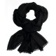 Sort jacquard-vevd pashmina sjal