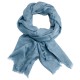 Dueblått jacquardvevd pashmina sjal
