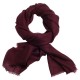 Rødbrunt pashmina sjal i 2 ply kasjmir