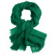 Mørkegrønt pashmina sjal i 2 ply kasjmir