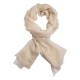 Off-white pashmina sjal i 2 ply kasjmir