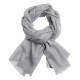 Lysegrått pashmina sjal i 2 ply kasjmir