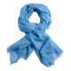 Himmelblått diamantvevd pashmina sjal