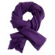 Twill-vevd pashmina skjerf i mørkelilla