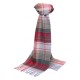 Lysegrått skotskrutet skjerf