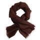 Sortbrunt diamantvevd pashmina skjerf