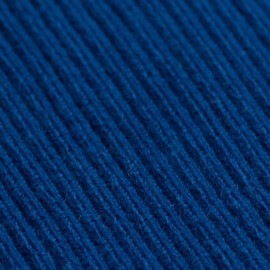 Mørkeblå poncho strikket i kasjmir