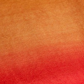 Tofarget pashmina sjal i rødt og gylden