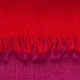 Tofarget pashmina sjal i fiolett og rødt