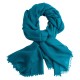 Petroleumsblått pashmina skjerf