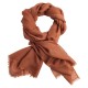 Kastanjebrunt pashmina sjal i diamantveving