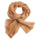 Karamellfarget sjal i 2 ply kasjmir twill