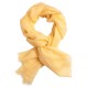 Lysegult pashmina sjal i ren 2 ply kasjmir