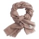 Gråbeige sjal i 2 ply kasjmir twill