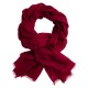 Burgunderfarget sjal i 2 ply kasjmir twill