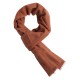 kastanjebrunt twill-vevd pashmina skjerf