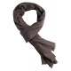 Musegråt twill-vevd pashmina skjerf