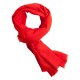 Korallrødt twill-vevd pashmina skjerf