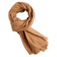 Karamellfarget twill-vevd pashmina skjerf