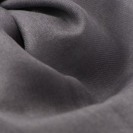 Mørkegrått pashmina sjal i 2 ply twill