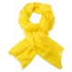 Gult psahmina skjerf i 2 ply twill