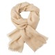 Beige pashmina sjal i 2 ply twill