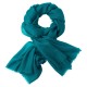 Petroleumsblått pashmina sjal i 2 ply twill