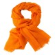 Oransje pashmina sjal i 2 ply twill