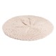 Beige beret i kasjmir med spetter