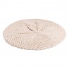 Beige beret i kasjmir med spetter